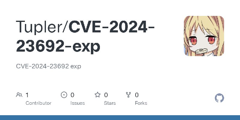 GitHub - Tupler/CVE-2024-23692-exp: CVE-2024-23692 exp