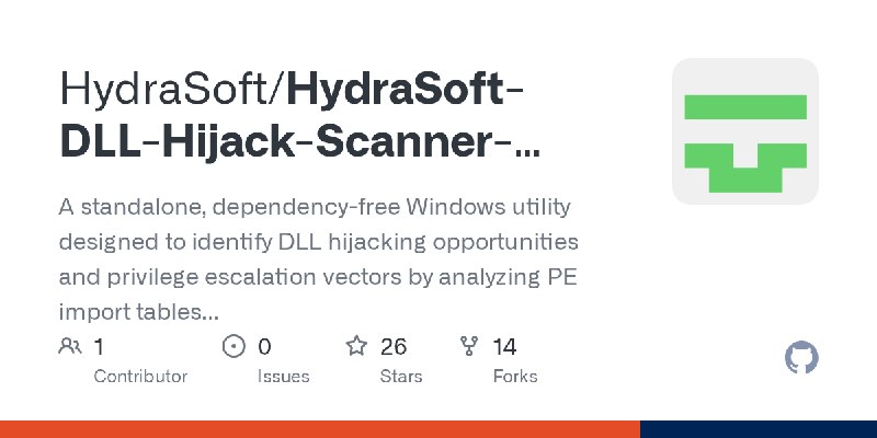 GitHub - HydraSoft/HydraSoft-DLL-Hijack-Scanner-ByPass-UAC: A standalone, dependency-free Windows utility designed to identify…