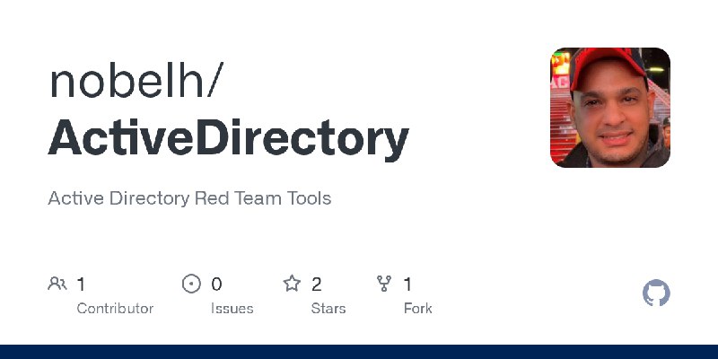 GitHub - nobelh/ActiveDirectory: Active Directory Red Team Tools