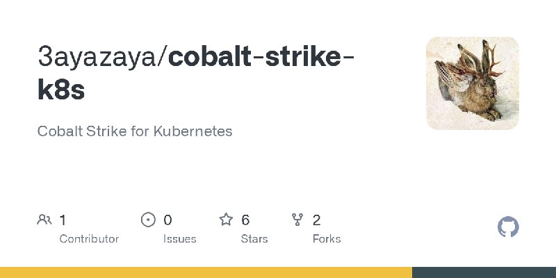 GitHub - 3ayazaya/cobalt-strike-k8s: Cobalt Strike for Kubernetes