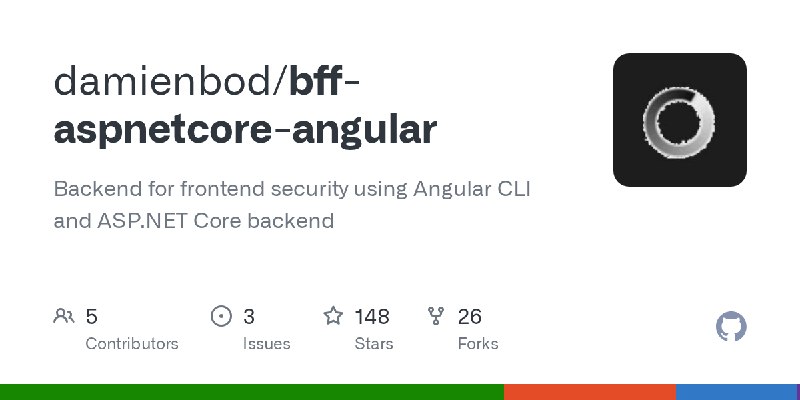 GitHub - damienbod/bff-aspnetcore-angular: Backend for frontend security using Angular CLI and ASP.NET Core backend