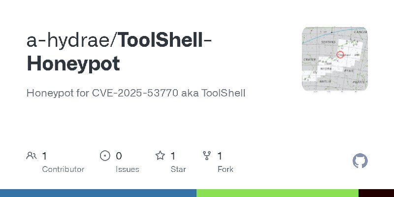 GitHub - a-hydrae/ToolShell-Honeypot: Honeypot for CVE-2025-53770 aka ToolShell