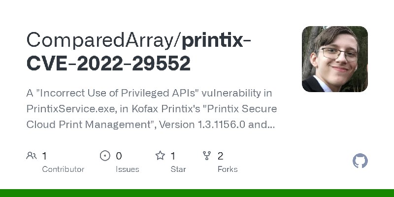 GitHub - ComparedArray/printix-CVE-2022-29552: A 