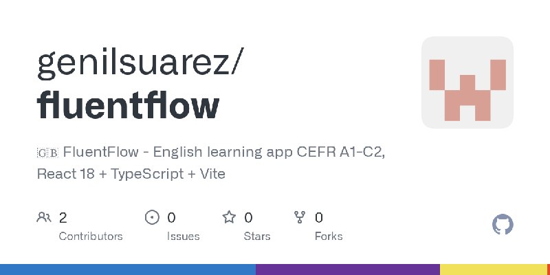 GitHub - genilsuarez/fluentflow: 🇬🇧 FluentFlow - English learning app CEFR A1-C2, React 18 + TypeScript + Vite