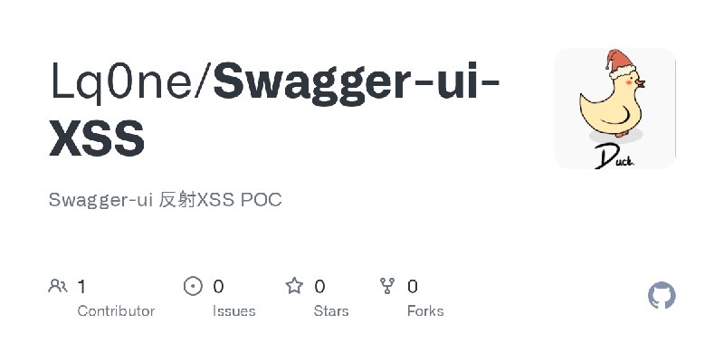 GitHub - Lq0ne/Swagger-ui-XSS: Swagger-ui 反射XSS POC