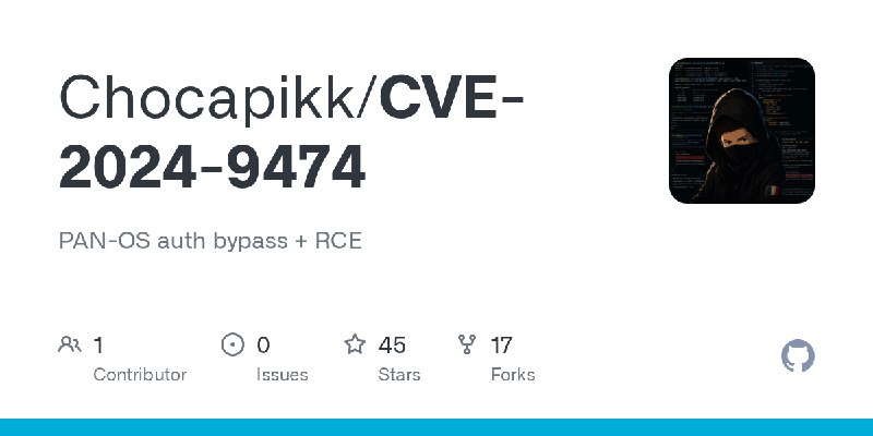 GitHub - Chocapikk/CVE-2024-9474: PAN-OS auth bypass + RCE