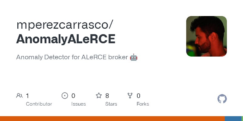 GitHub - mperezcarrasco/AnomalyALeRCE: Anomaly Detector for ALeRCE broker 🤖