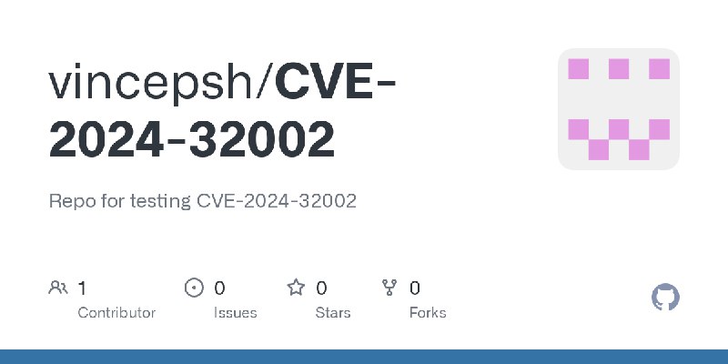 GitHub - vincepsh/CVE-2024-32002: Repo for testing CVE-2024-32002