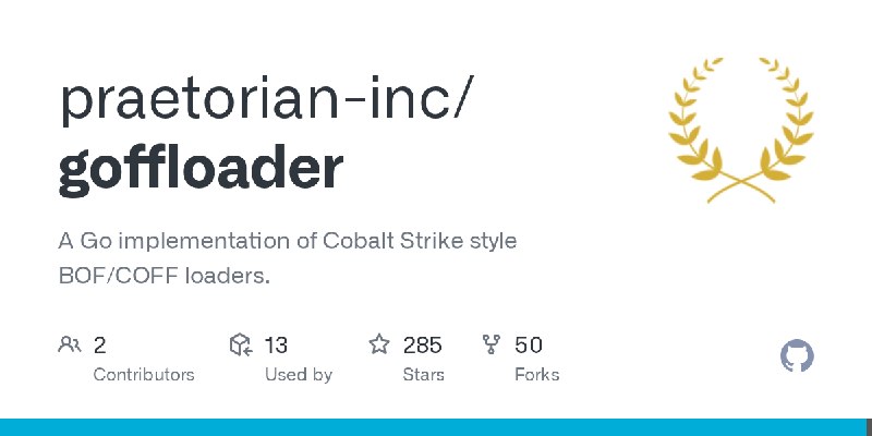 GitHub - praetorian-inc/goffloader: A Go implementation of Cobalt Strike style BOF/COFF loaders.