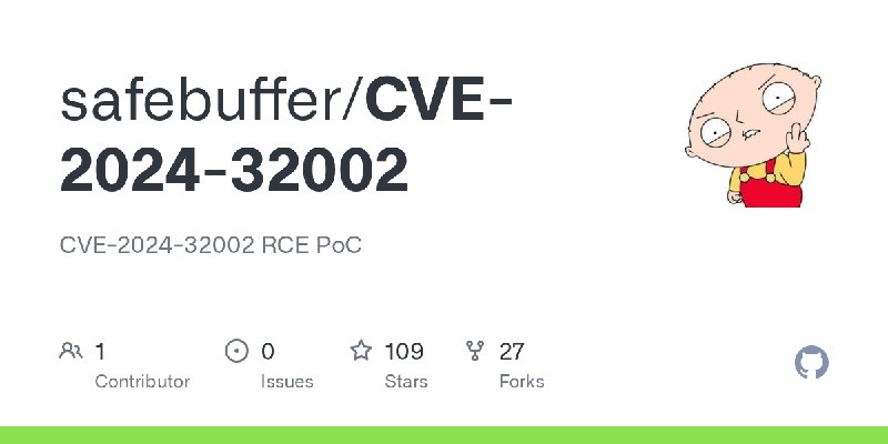 GitHub - safebuffer/CVE-2024-32002: CVE-2024-32002 RCE PoC