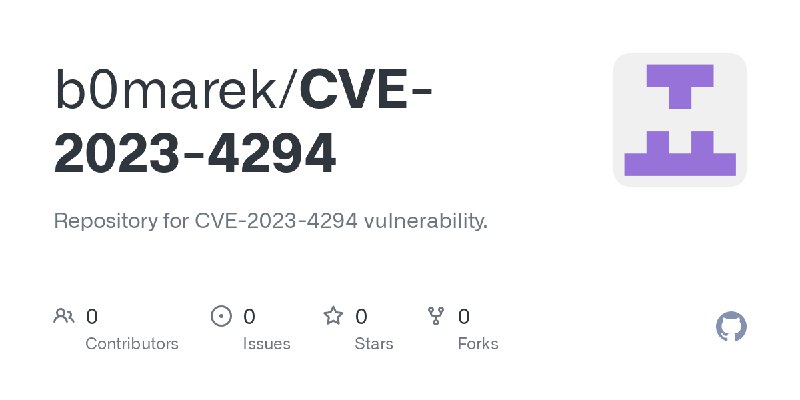 GitHub - b0marek/CVE-2023-4294: Repository for CVE-2023-4294 vulnerability.