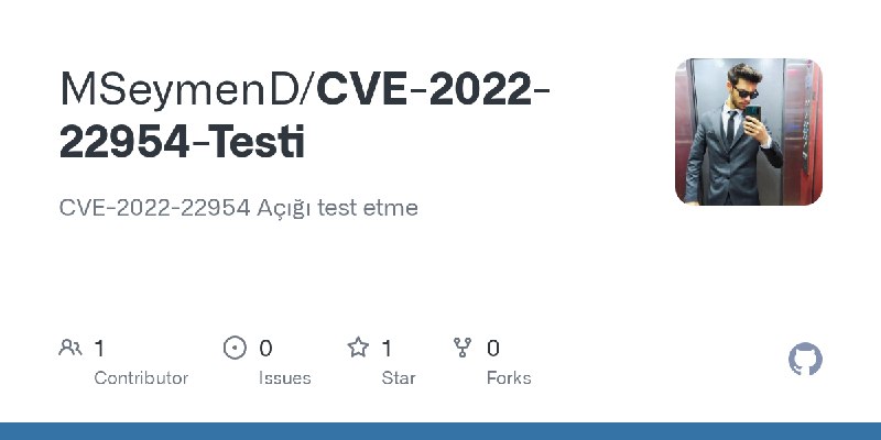 GitHub - MSeymenD/CVE-2022-22954-Testi: CVE-2022-22954 Açığı test etme