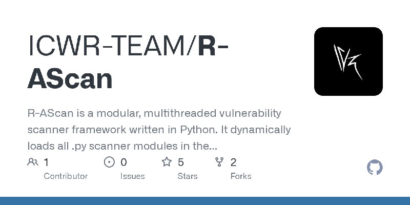 GitHub - ICWR-TEAM/R-AScan: R-AScan is a modular, multithreaded vulnerability scanner framework written in Python. It dynamically…