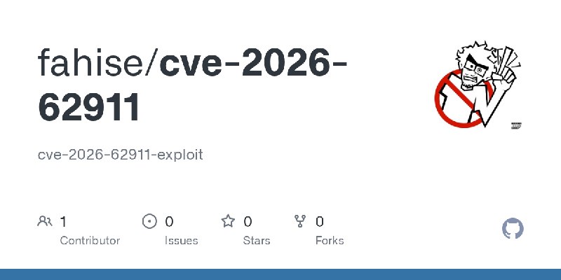 GitHub - fahise/cve-2026-62911: cve-2026-62911-exploit