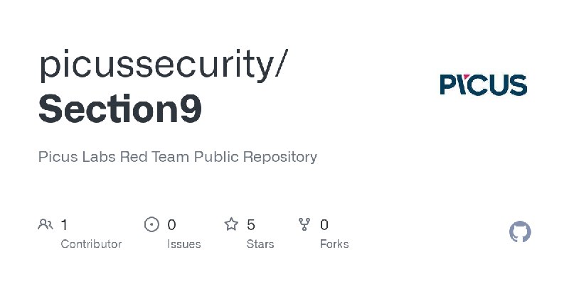 GitHub - picussecurity/Section9: Picus Labs Red Team Public Repository