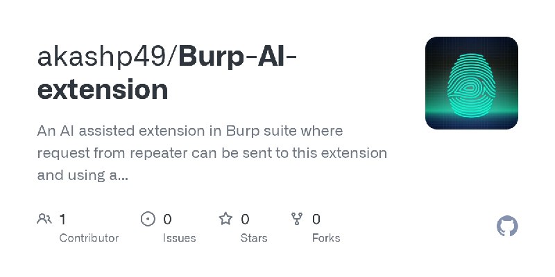 GitHub - akashp49/Burp-AI-extension: An AI assisted extension in Burp suite where request from repeater can be sent to this extension…