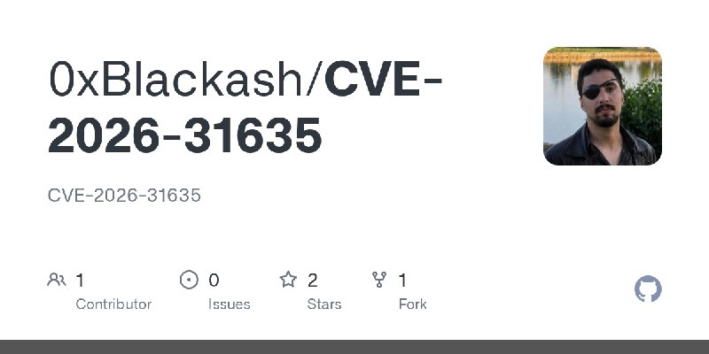 GitHub - 0xBlackash/CVE-2026-31635: CVE-2026-31635