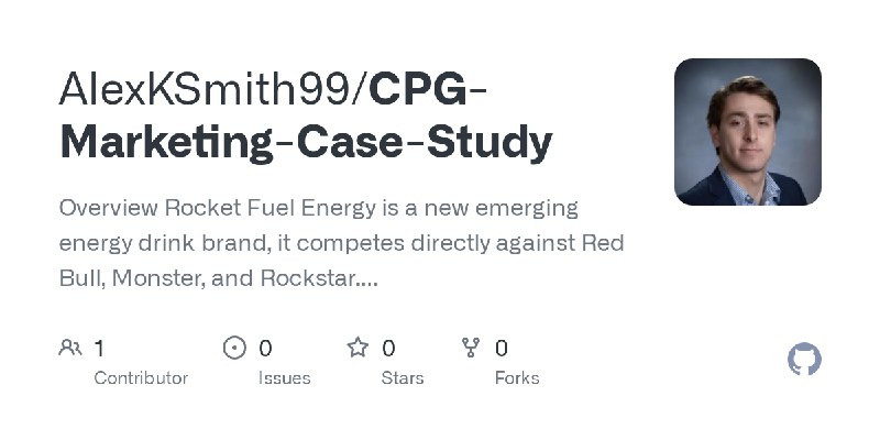 GitHub - AlexKSmith99/CPG-Marketing-Case-Study: Overview Rocket Fuel Energy is a new emerging energy drink brand, it competes directly…