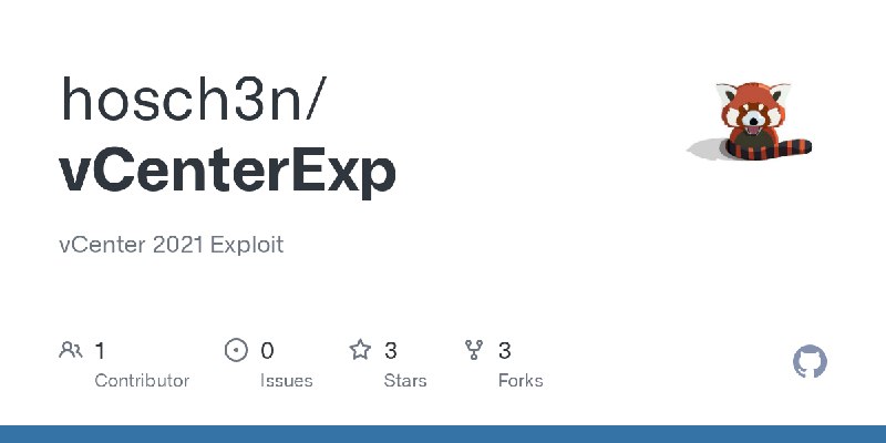 GitHub - hosch3n/vCenterExp: vCenter 2021 Exploit