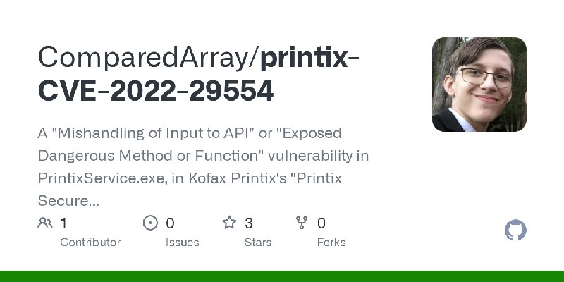 GitHub - ComparedArray/printix-CVE-2022-29554: A 