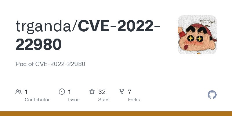 GitHub - trganda/CVE-2022-22980: Poc of CVE-2022-22980