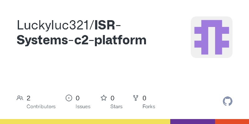 GitHub - Luckyluc321/ISR-Systems-c2-platform