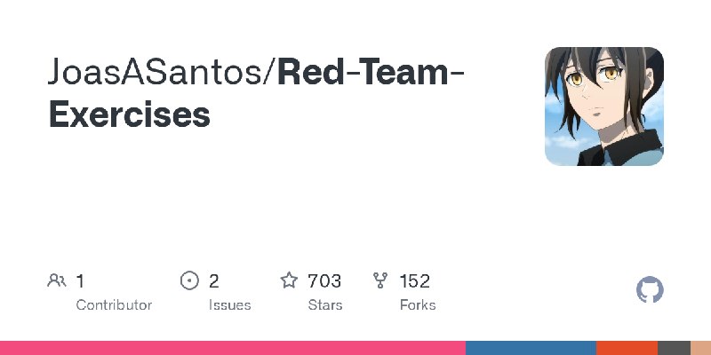 GitHub - JoasASantos/Red-Team-Exercises