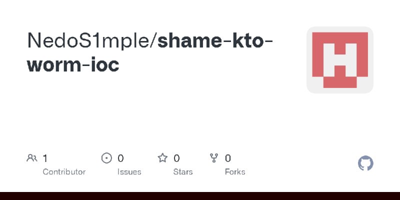 GitHub - NedoS1mple/shame-kto-worm-ioc