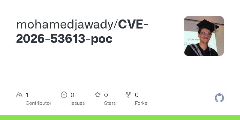 GitHub - mohamedjawady/CVE-2026-53613-poc