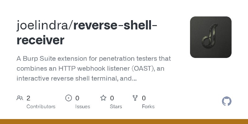 GitHub - joelindra/reverse-shell-receiver: A Burp Suite extension for penetration testers that combines an HTTP webhook listener…