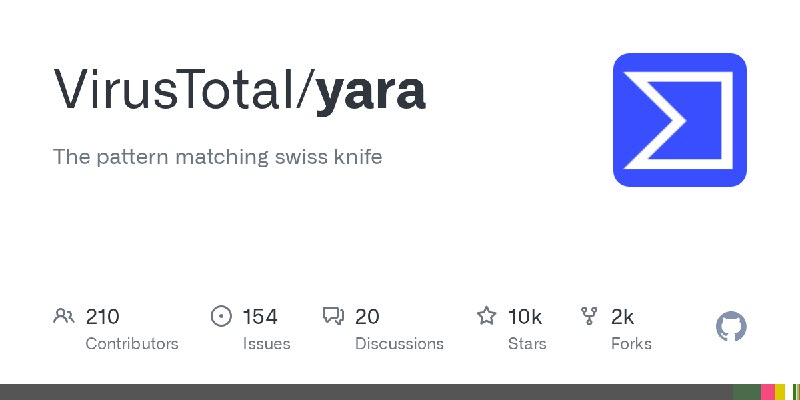 GitHub - VirusTotal/yara: The pattern matching swiss knife