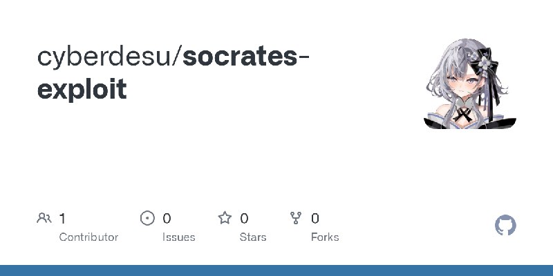 GitHub - cyberdesu/socrates-exploit