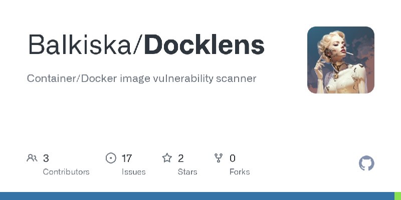 GitHub - Balkiska/Docklens: Container/Docker image vulnerability scanner