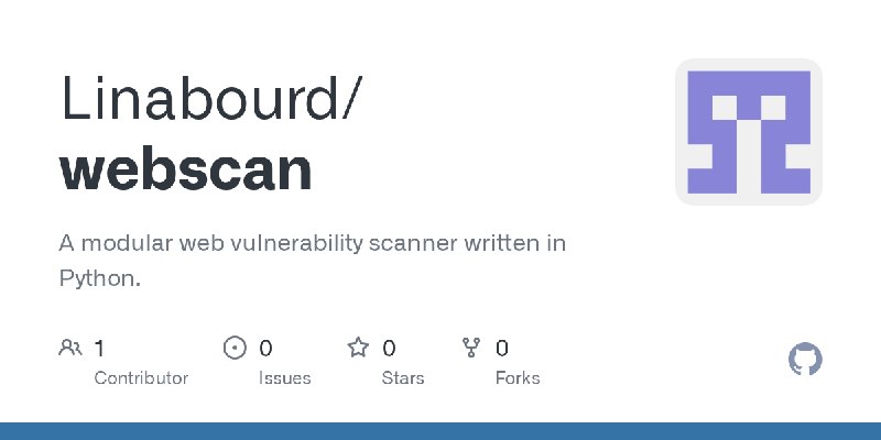 GitHub - Linabourd/webscan: A modular web vulnerability scanner written in Python.