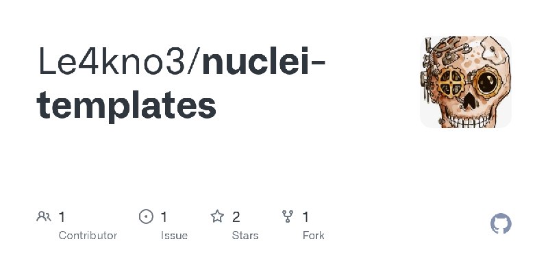 GitHub - Le4kno3/nuclei-templates