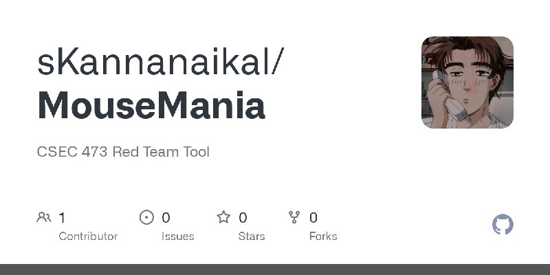 GitHub - sKannanaikal/MouseMania: CSEC 473 Red Team Tool
