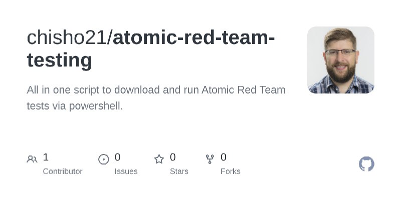 GitHub - chisho21/atomic-red-team-testing: All in one script to download and run Atomic Red Team tests via powershell.