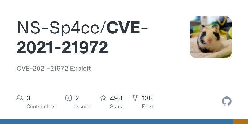 GitHub - NS-Sp4ce/CVE-2021-21972: CVE-2021-21972 Exploit