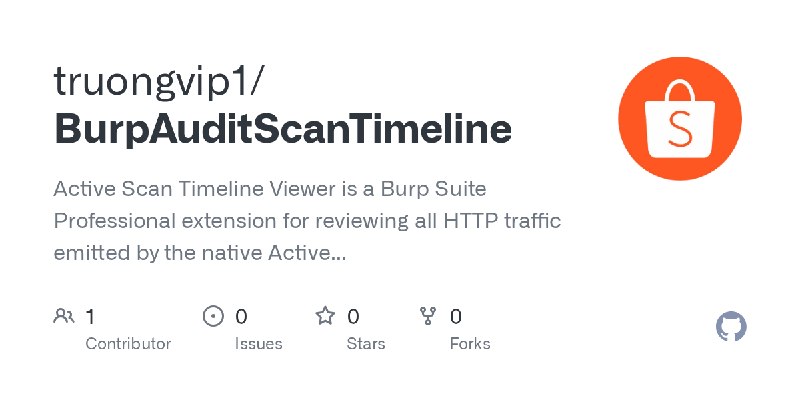 GitHub - truongvip1/BurpAuditScanTimeline: Active Scan Timeline Viewer is a Burp Suite Professional extension for reviewing all…