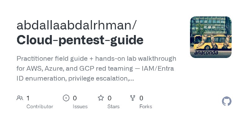 GitHub - abdallaabdalrhman/Cloud-pentest-guide: Practitioner field guide + hands-on lab walkthrough for AWS, Azure, and GCP red…