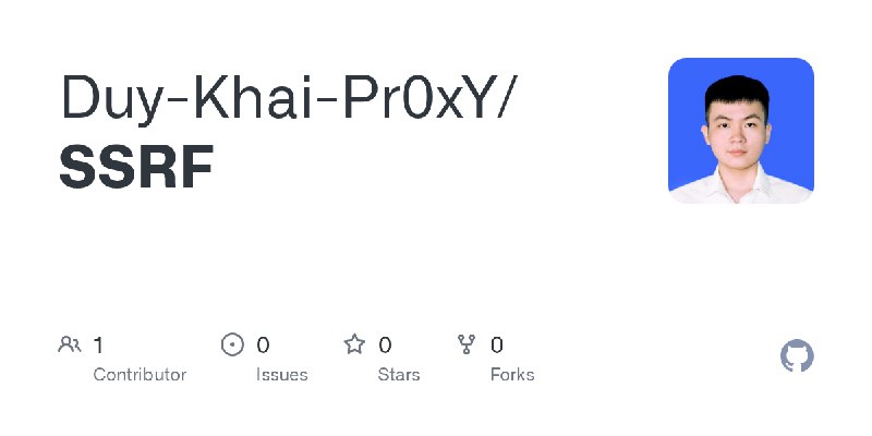 GitHub - Duy-Khai-Pr0xY/SSRF