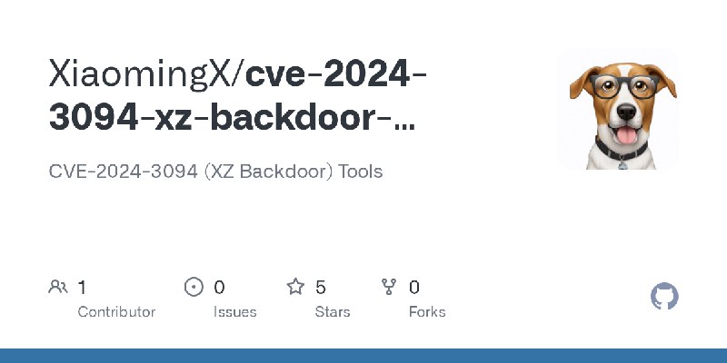 GitHub - XiaomingX/cve-2024-3094-xz-backdoor-exploit: CVE-2024-3094 (XZ Backdoor) Tools