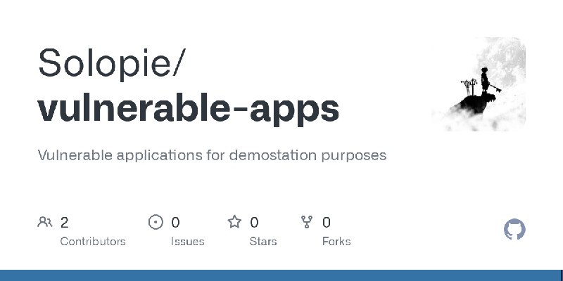GitHub - Solopie/vulnerable-apps: Vulnerable applications for demostation purposes