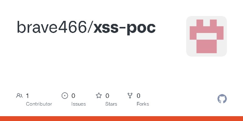 GitHub - brave466/xss-poc