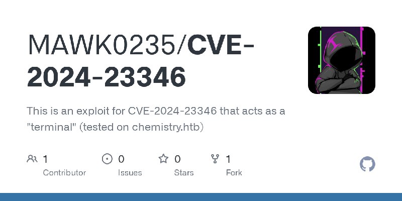 GitHub - MAWK0235/CVE-2024-23346: This is an exploit for CVE-2024-23346 that acts as a 