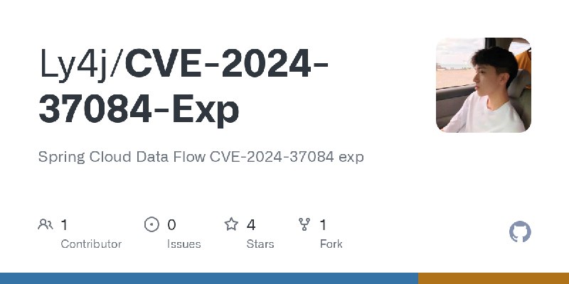 GitHub - Ly4j/CVE-2024-37084-Exp: Spring Cloud Data Flow CVE-2024-37084 exp