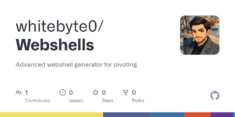 GitHub - whitebyte0/Webshells: Advanced webshell generator for pivoting