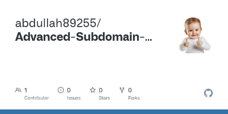 GitHub - abdullah89255/Advanced-Subdomain-Web-Vulnerability-Scanner