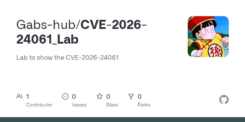GitHub - Gabs-hub/CVE-2026-24061_Lab: Lab to show the CVE-2026-24061
